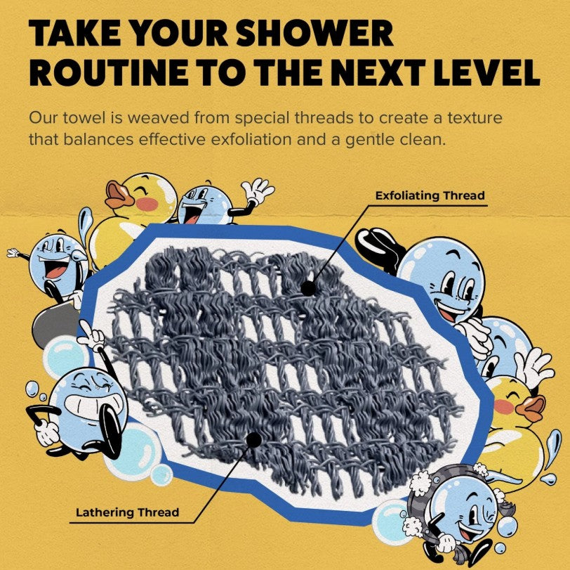 Velora Premium Exfoliating Shower Towel – Japanese-Engineered Skin Polisher